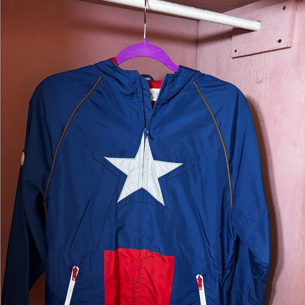 Disney Blue and Red Star Windbreaker
